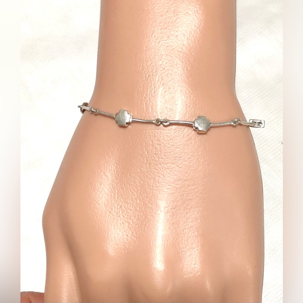Fossil Silver Floral Bracelet